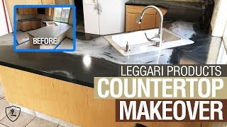 Epoxy Over Formica Countertop Tutorial [upl. by Kajdan]