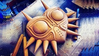 Carving Majoras Mask From One 2x4 [upl. by Marelya]