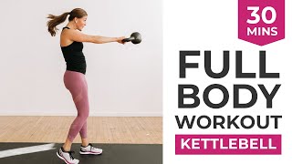 30Minute Kettlebell Workout for Women  Full Body Kettlebell Workout [upl. by Aretak]