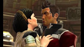 SWTOR Jedi Under Siege  Theron Shan Romance scene Empire [upl. by Carlina]