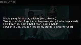 Lil Pump  quotDrug Addictsquot LYRICS [upl. by Soph]