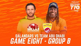 Match 8 HIGHLIGHTS I Team Abu Dhabi vs Qalandars I Day 3 I Abu Dhabi T10 I Season 4 [upl. by Yllim857]