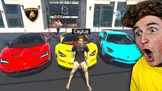 Stealing EVERY CAR From LAMBORGHINI DEALERSHIP In GTA 5 Roleplay [upl. by Evangelist687]