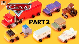 Lego Cars Pixar Mini Vehicles  Part 2 Tutorial [upl. by Sletten]