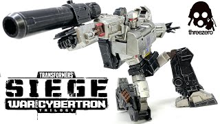 Threezero DLX MEGATRON Transformers SIEGE War For Cybertron Trilogy Unboxing amp Review [upl. by Tegdig616]