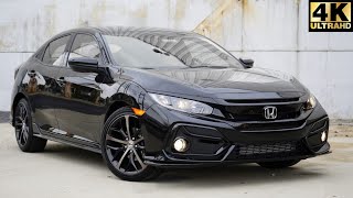 2021 Honda Civic Hatchback Review  A Drivers Hatchback [upl. by Tavi]