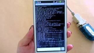 USB OTG UART RS232 HyperTerminal Tester for Android [upl. by Aniwde]