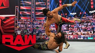 Mansoor vs Mustafa Ali Raw July 5 2021 [upl. by Sheryl]