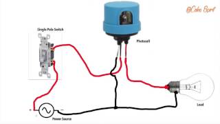 HOW TO WIRE A PHOTOCELL IN A CIRCUIT [upl. by Atteniuq475]