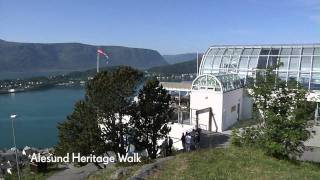 Alesund Norway Heritage Walk  Baltic Cruise  Cunard [upl. by Brigid]