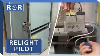 Furnace  How to Relight a Pilot Light  Repair and Replace [upl. by Conall359]