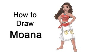 How to Draw Moana [upl. by Erodaeht527]