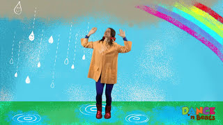 Preschool Learn to Dance Drip Drop Rain [upl. by Lachish]