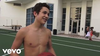 Austin Mahone  Austin Mahone Shirtless Playing Basketball [upl. by Ymmas293]