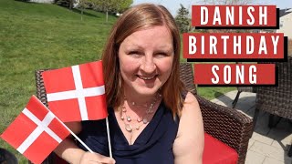 Danish Birthday Song with English Translation  Danish amp English lyrics  Tillykke med Fødselsdagen [upl. by Randal]