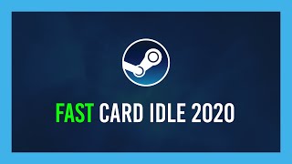 Fastest way to idle for Steam Cards  Full Guide Steam Idle Master Extended [upl. by Elrahc751]