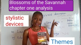 Themes and Stylistic Devices in Blossoms of the Savannah Chapter one analysis [upl. by Roxine]