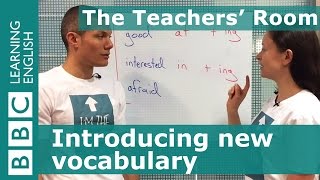 The Teachers Room Introducing new vocabulary [upl. by Auqenet]