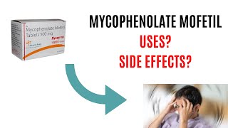 MYCOPHENOLATE MOFETIL Mycophenolic Acid CellCept UsesSide effects Mechanism of Action [upl. by Aihsal50]