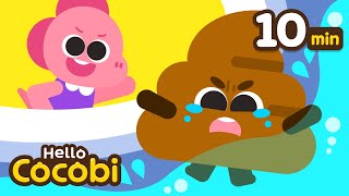 Poop Fart Song  More Bath Songs  Toilet Potty Training Song  Kids Songs  Hello Cocobi [upl. by Nibor94]