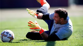 TRAINING FOCUS  Goalkeepers put through their paces [upl. by Lesig]