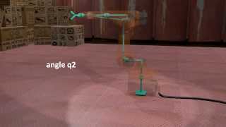 3D visualization of the Inverse Kinematic of an industrial robot with 6 degrees of freedomKuka [upl. by Arac]