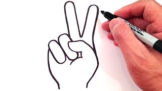 How to Draw a Peace Sign [upl. by Lorelle]