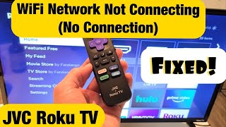 JVC Roku TV WiFi Not Connecting or Not Connected FIXED [upl. by Hsatan]