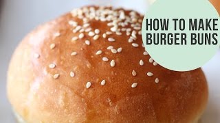 How to Make Burger Buns  Homemade Recipe [upl. by Aysa]