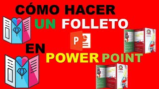 ✅CÓMO HACER UN FOLLETO EN POWER POINT [upl. by Alehtse]