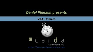 VBA  Timers [upl. by Barde]