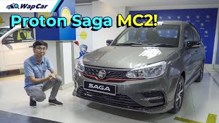 2022 Proton Saga MC2 Premium S in Malaysia Updated to Fight The Bezza  WapCar [upl. by Ayin]