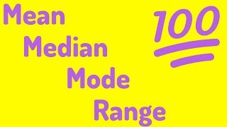 An Average Video  Mean Median Mode and Range [upl. by Juliann]