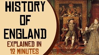 History of England Explained in 12 Minutes [upl. by Adnimra]