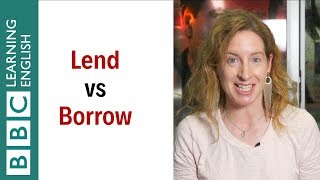 Lend vs Borrow  English In A Minute [upl. by Biebel]