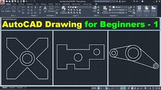 AutoCAD Drawing Tutorial for Beginners  1 [upl. by Herm]