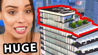 I renovated the BIGGEST penthouse apartment in The Sims 4 [upl. by Ehcar]