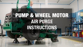 HydroGear Pump amp Wheel Motor Air Purge Instructions [upl. by Leirum]