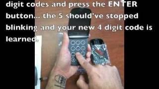 Changing code on Marantec Wireless Keyless Entry [upl. by Eniarol]