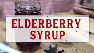 HOW TO MAKE HOMEMADE ELDERBERRY SYRUP  EASY STEP BY STEP TUTORIAL [upl. by Brody501]