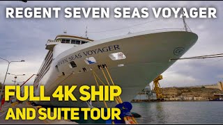 Regent Seven Seas  Seven Seas Voyager  Full Ship and Suite Tour in full 4K UHD [upl. by Oesile]