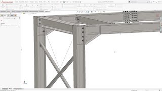 Stahlbau mit SOLIDWORKS  SolidSteel parametric  Produktvideo v20  German  Deutsch [upl. by Rasia758]