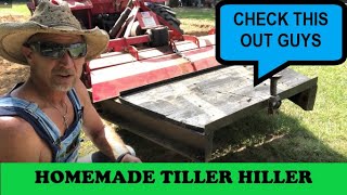 BEST TILLER HILLER IN TOWN  DIY GARDEN TILLER BEDDER  AWESOME FOR MAKING BEDS IN YOUR GARDEN [upl. by Doble]