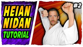 Heian Nidan Step By Step  Shotokan Karate Kata Heian Nidan Tutorial [upl. by Waxman875]