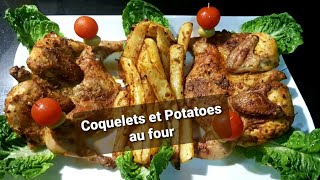 Recette coquelet et potatoes au four rapide et facile [upl. by Oicirtap]