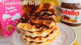 Gaufres de liège 🧇 Recette facile [upl. by Cadal50]