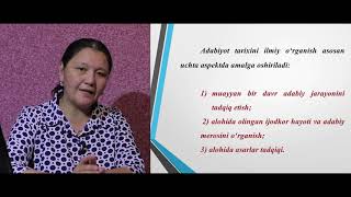 1dars Adabiyot nazariyasi fan sifatida  Xurshida Hamroqulova [upl. by Karly]