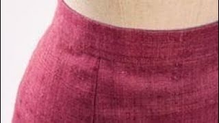 Easy Waist band for skirts and trousers tutorial [upl. by Anawyt781]