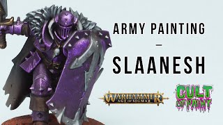 How to Paint SLAANESH Slaves to Darkness Chaos Warriors for Warhammer Age of Sigmar [upl. by Suchta]