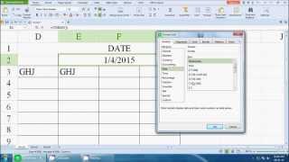 How to set automatic date change formula in excel sheet [upl. by Ihcelek]